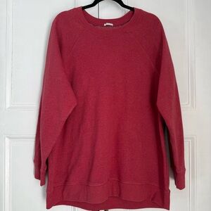 American Eagle Ahh-mazingly Soft Jegging Fit Sweatshirt - Deep Red- XL